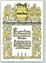 91052 W8520 Erlangen - Erlanger Bergkirchweih Bierfaß Zecher