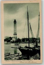 Swinemünde Swinoujscie Gebrauchsspuren Leuchtturm Schiff Ruderboot Osternothafen Seebad