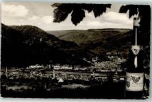 56841 W5580 Traben-Trarbach Fotomontage AK Mosel Weinflasche