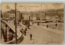Liege Lüttich / Luik - Le Pont des Arches Brücke Tram