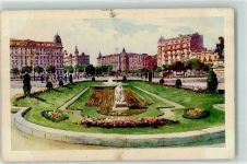 Barcelona Künstlerkarte Plaza de Catalunya