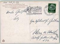 W8500 Nürnberg Stadt der Reichsparteitage Werbestempel WK II