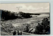 Sundsvall Foto AK Bergedorsen Indalsälven Eisenbahn Brücke Bau