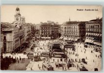 Madrid - Puerta del Sol Straßenbahn Oldtimer