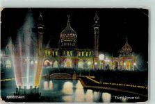 Kopenhagen København 1912 - Tivoli`s Koncertsal bei Nacht