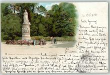 W1000 Tiergarten Denkmal Adel Königin Luise 1898 Lithographie