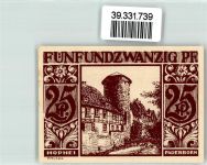 33098 W4790 Paderborn Geldschein Notgeld 25 Pfennig Stadtmauerturm