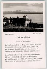 88709 W7758 Meersburg , Bodensee - Schloß Meersburg Gedicht Das alte Schloß Droste-Hülshof