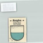 92281 W8459 Königstein , Oberpf Vignette Wappen Kaffee Hag ca. 1920-1940