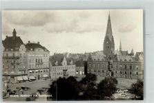 Malmö Foto AK Radhuset och Residenset Auto Kirche Geschäfte