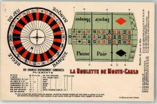 La Roulette de Monte Carlo Spielplan Roulette 1913
