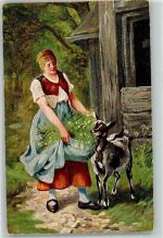 Bäuerin TSN Serie 544 Nr.1 Ziege