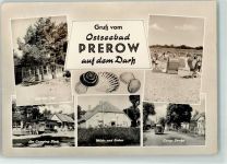 18375 O2383 Ostseebad Prerow - Camping-Platz Milch- und Eisbar Lange Straße Strand