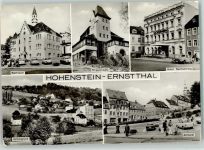 09337 O9270 Hohenstein-Ernstthal - Rathaus Bergasthaus Hotel Sachsenring Hüttengrund Altmarkt Skoda Trabant