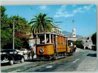 Dubrovnik Ragusa Foto AK Tram Straßenbahn Palem Auto