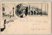 30100 Venezia 1897 - Basilica di S. Marco Ponte dei Sospiri