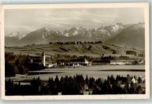 82401 W8121 Rottenbuch , Oberbay Foto AK Kirche Mariä Geburt Alpenpanorama