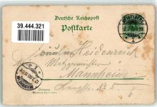 69115 W6900 Heidelberg , Neckar 1900 Lithographie der Wartturm