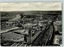 65428 W6090 Rüsselsheim Gebrauchsspuren Fliegeraufnahme Opelwerk
