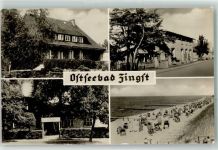 18374 O4241 Zingst , Ostseebad - Strand Dorfstraße