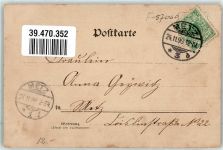 57000 Metz 1899 - Justizpalast mit Springbrunnen auf der Esplanade