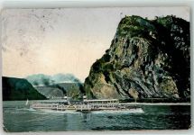 W5421 Loreley Rheinschiff Loreley 1915 Gebrauchsspuren