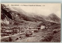 73710 Pralognan-la-Vanoise - Le Village et l Aiguille de Villeneuve Kirche Hotel