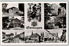 37073 W3400 Göttingen , Niedersachs - Rathaus Markrplatz Theater Bahnhof