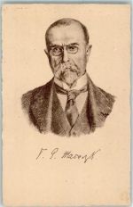 Präsident Masaryk Autogramm Tschechien Politiker