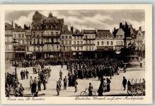02100 Saint-Quentin 1915 - Deutsches Konzert auf dem Marktplatz Uniform Fahrrad