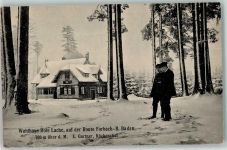 76596 W7564 Forbach , Baden - Winter Waldhaus Rote Lache