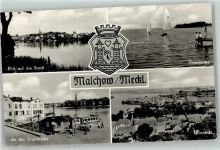 17213 O2063 Malchow , Meckl - An der Drehbrücke Fleesensee Segelboote