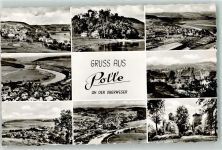 37647 W3453 Polle , Weser - Fliegeraufnahme