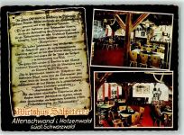 79736 W7884 Altenschwand , Kr Säckingen - Wirtshaus Salpeterer Gaststube Chronik
