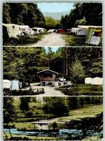 38685 W3394 Wolfshagen im Harz Foto AK Gasthaus im Tannengrund Campingplatz Jugendherberge
