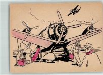 Zeichnung Colorix Nr.8 Sanke, Flugzeug Gebrauchsspuren