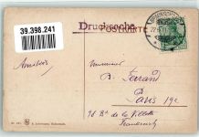 38871 O3705 Ilsenburg 1911 - Teich Schwan Ruderboot