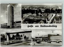 17033 O2000 Neubrandenburg , Meckl Foto AK HKB-Turm Karl-Marx-Platz