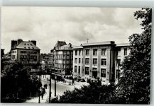 29200 Brest - Place Anatole France et la Poste Gasthaus Cafe des Arcades Straßenbahn Oldtimer