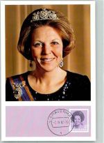 Königin Beatrix Briefmarke Nederlandse maximumkaarte Nr.66 Adel Niederlande