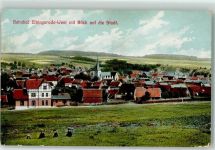38875 O3703 Elbingerode Harz 1912 - Bahnhof m. Blick auf die Stadt