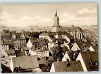 09456 O9300 Annaberg-Buchholz Foto AK Vogelschau mit St. Annenkirche