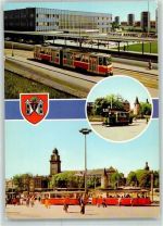 08523 O9900 Plauen , Vogtl - Am Oberen Bahnhof Histor. Straßenbahn Otto Grotewohl-Platz