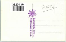 6292 Finkenberg Foto AK Gamshütte Hüttenstempel