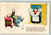Gar ernst und schwer ist oft das Leben HWB Ser 2824 Dicker Mensch