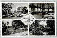 34329 W3501 Sensenstein , Kr Kassel - Kreisjugendheim Sensenstein Garten Speisesaal