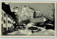 82481 W8102 Mittenwald Künstlerkarte Winter Blick auf Karwendelgebirge