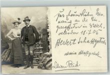 Trachten Bayern 1905 Privatfoto AK