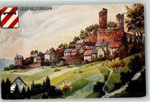 61389 W6384 Oberreifenberg , Taunus 1910 Künstlerkarte Burg Reifenberg