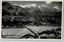 6060 Hall in Tirol - Solbad Brücke Berge Schnee Kirche